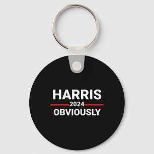 2024 Obviously Harris Waltz 2024 Election Kamala H Key Ring