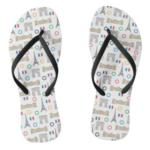 2024 Paris France Games Summer Flip Flops