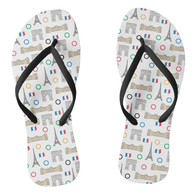 2024 Paris France Games Summer  Flip Flops (Footbed)
