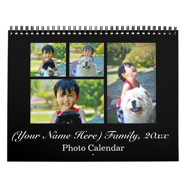2024 Personalised Custom Photo Collage Calendar (Cover)