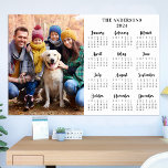 2024 Personalized Photo New Year 12 Month Calendar Poster<br><div class="desc">2024 New Year Photo Calendar Poster - This custom calendar poster is perfect to highlight or circle special family dates, anniversaries, birthdays, and reunions. This large calendar is perfect for kids sporting events practice schedule, after school appointments, or family fun game dates. Personalize these full year photo calendar posters with...</div>