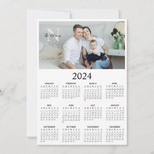 2024 Photo Monogram Calendar Save The Date