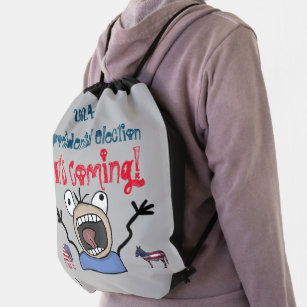 2024 Presidential Election, It's Coming! Drawstring Bag