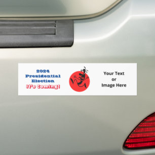 2024 Presidential Election, Running Man Edition Bumper Sticker