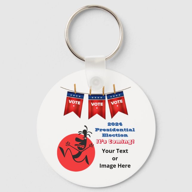 2024 Presidential Election, Running Man Edition Key Ring (Front)