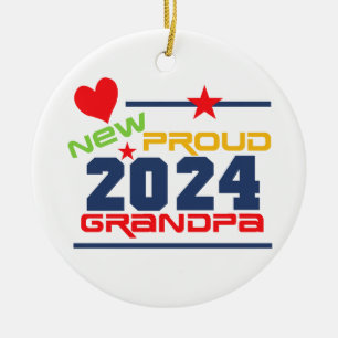 2024 Proud New Grandpa Ornament