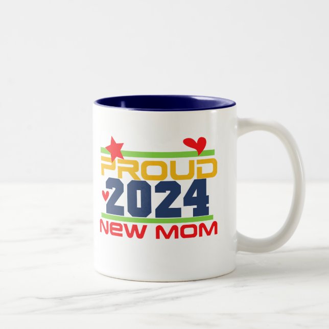 2024 Proud New Mum Two-Tone Coffee Mug (Right)