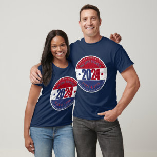 2024 Red and Blue We The People T-Shirt