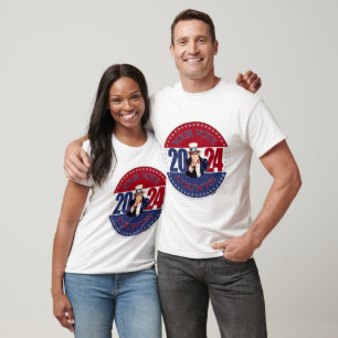 2024 Red and Blue Your Vote Counts Uncle Sam T-Shirt