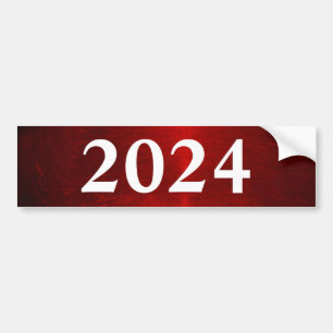 2024 RED BUMPER STICKER
