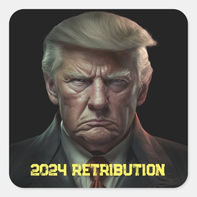 2024 Retribution Square Sticker (Front)