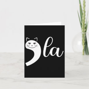 2024 Retro Cat Comma La Kamala Harris For Presiden Card