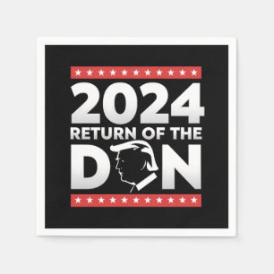 2024 Return Of The Don Trump 45 47 US President Napkin