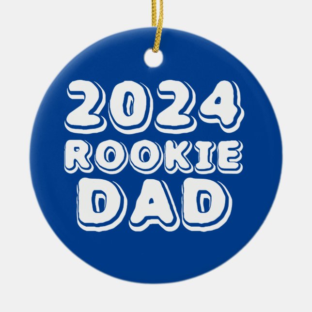 2024 Rookie Dad Ornament (Front)