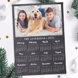 2024 Rustic Photo 12 Month Full Year Calendar Holiday Card<br><div class="desc">2024 Photo Calendar Cards - Send New Year Greetings or include in your Christmas cards, these 5x7 photo calendar cards are perfect as Christmas and New Year cards to family and friends. Perfect to highlight or circle special family dates, anniversaries, birthdays, and reunions. Personalise these full year photo calendar cards...</div>