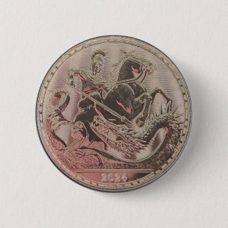 2024 Saint George Slaying the Dragon Coin 6 Cm Round Badge