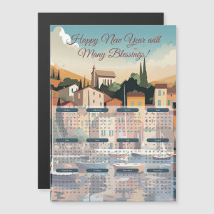 2024 Seaside Town Calendar 