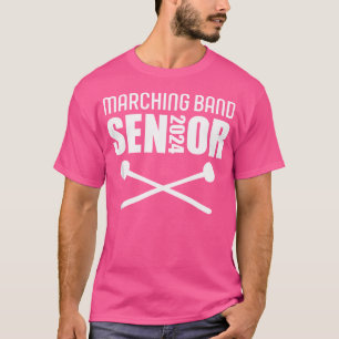 2024 Senior Bass Drum Class Of 2024 Marching Band T-Shirt