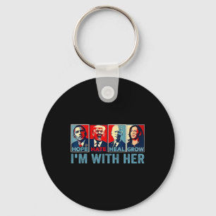 2024 Shirt I'm With Her Kamala- Harris Vote Presid Key Ring