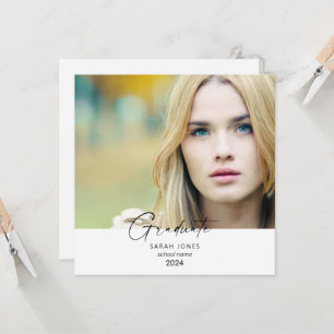 2024 Single Photo Square Graduation Announcement