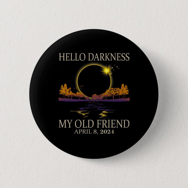 2024 Solar Eclipse 2024 040824 Eclipse  6 Cm Round Badge (Front)