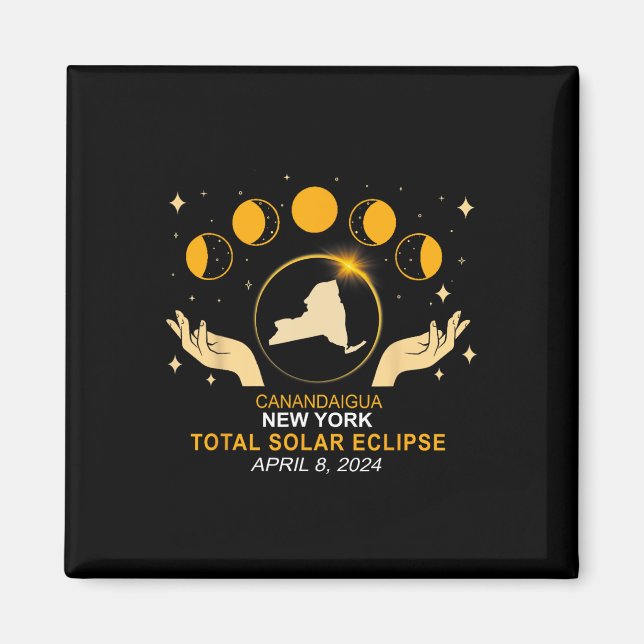 2024 Solar Eclipse 2024 040824 Eclipse  Magnet (Front)