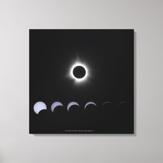2024 Solar Eclipse Canvas Print (Front)
