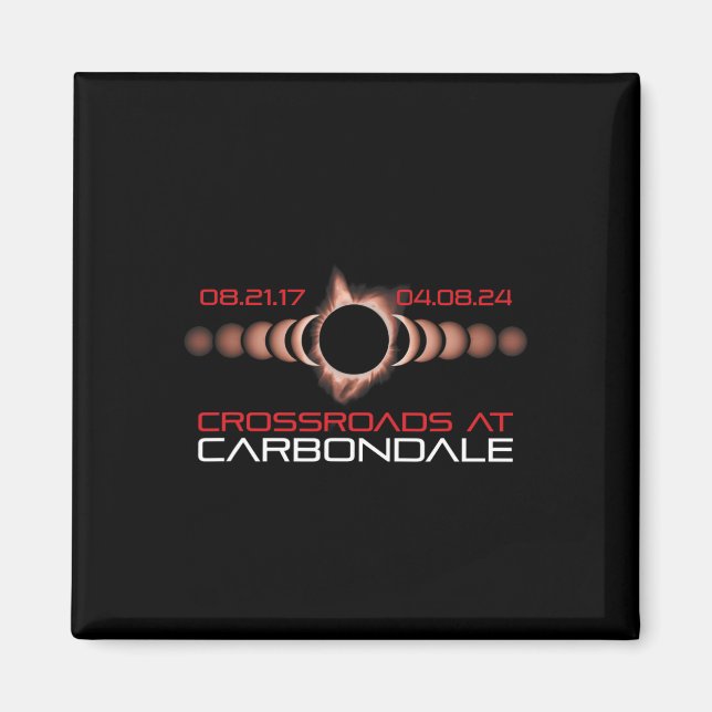 2024 Solar Eclipse Carbondale Illinois  Magnet (Front)