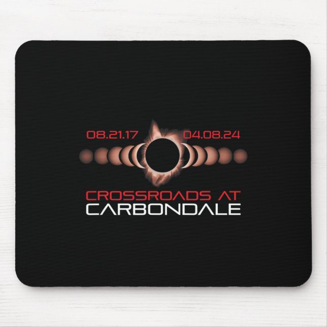 2024 Solar Eclipse Carbondale Illinois  Mouse Mat (Front)