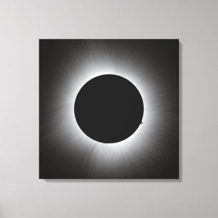 2024 Solar Eclipse - Corona Canvas Print