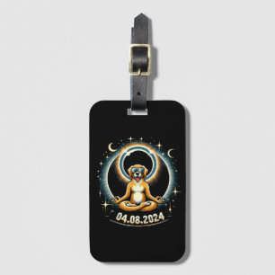 2024 Solar Eclipse Dog Luggage Tag