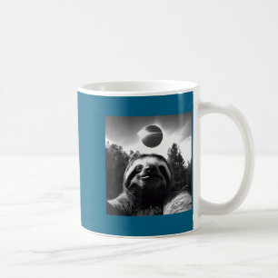 2024 Solar Eclipse Funny Sloth Selfie Coffee Mug
