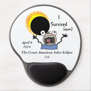 2024 Solar Eclipse Survival Edition Gel Mouse Mat