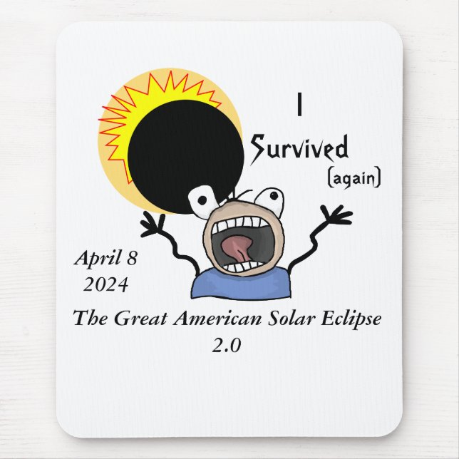 2024 Solar Eclipse Survival Edition Mouse Mat (Front)