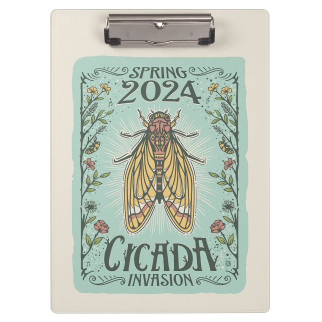 2024 Spring Cicada Invasion Clipboard (Front)