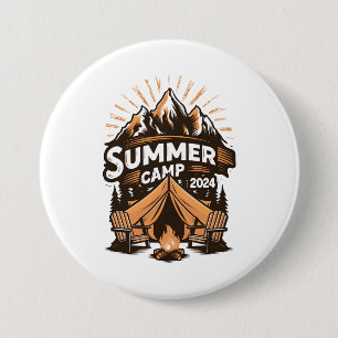 2024 Summer Camp Summer Camping Vacation Matching 7.5 Cm Round Badge