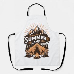 2024 Summer Camp Summer Camping Vacation Matching  Apron