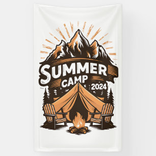 2024 Summer Camp Summer Camping Vacation Matching  Banner