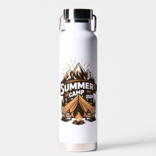 2024 Summer Camp Summer Camping Vacation Matching  Water Bottle