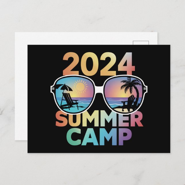 2024 Summer Camp Vacation Matching Family Group Postcard (Front/Back)