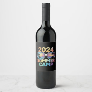 2024 Summer Camp Vacation Matching Family Group Wine Label