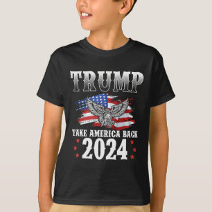 2024 Take America Back American Flag Trump 2024 2 T-Shirt