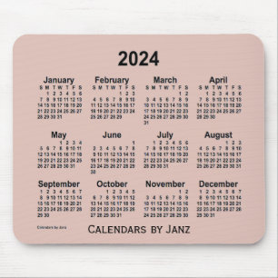 2024 Thistle Calendar by Janz Mouse Pad