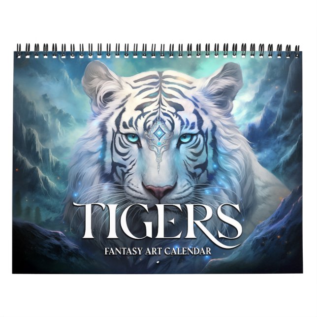 2024 Tigers Fantasy Art Calendar (Cover)
