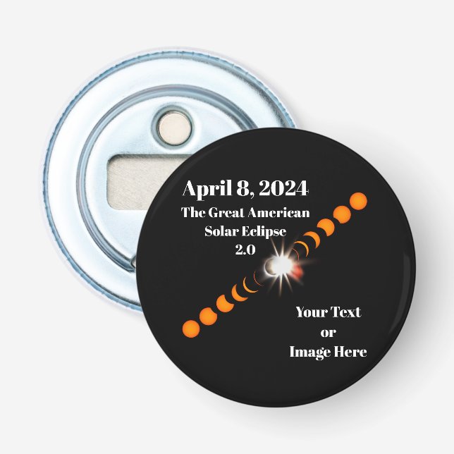 2024 Total Solar Eclipse Bottle Opener (Front)