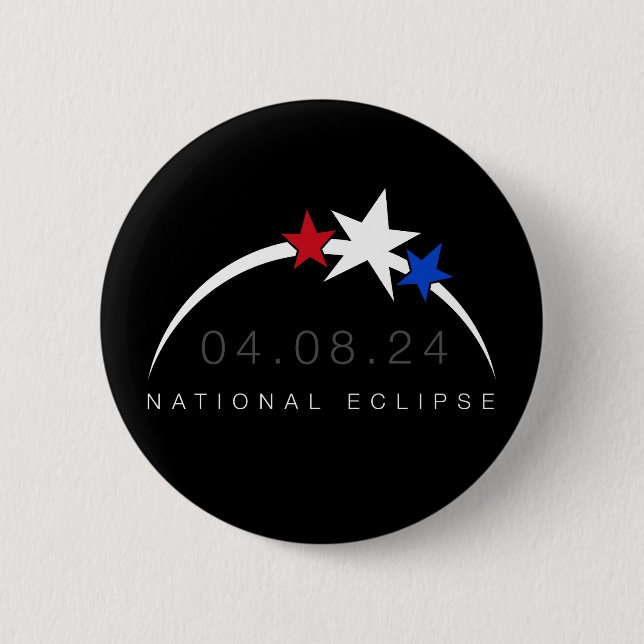 2024 Total Solar Eclipse Button (Front)