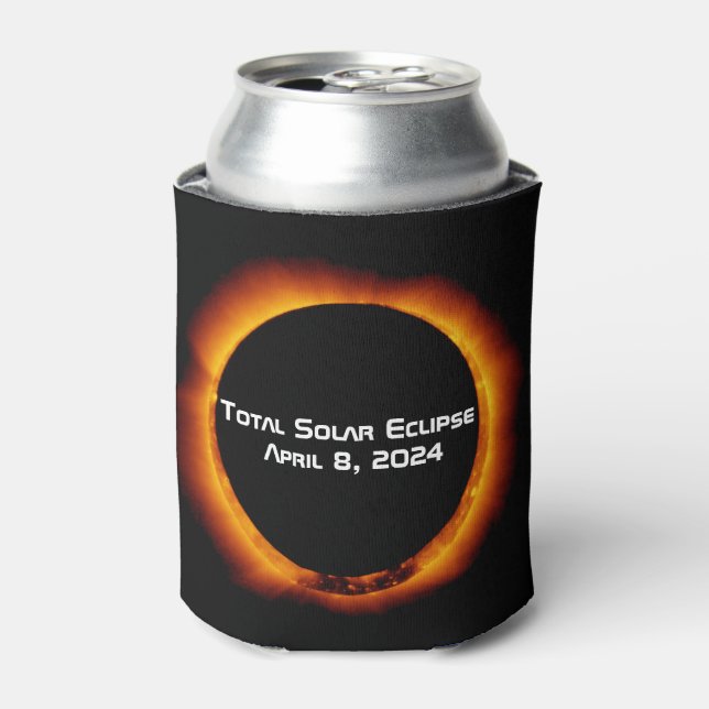 2024 Total Solar Eclipse Can Cooler (Can Front)