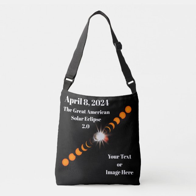 2024 Total Solar Eclipse Crossbody Bag (Front)