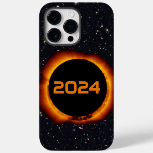 2024 Total Solar Eclipse Date Starry Sky Case-Mate iPhone 14 Pro Max Case