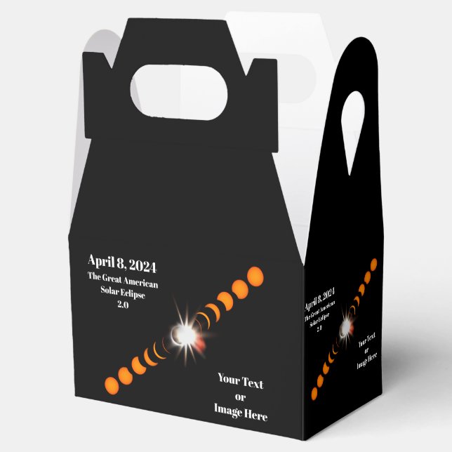 2024 Total Solar Eclipse Favour Box (Opened)